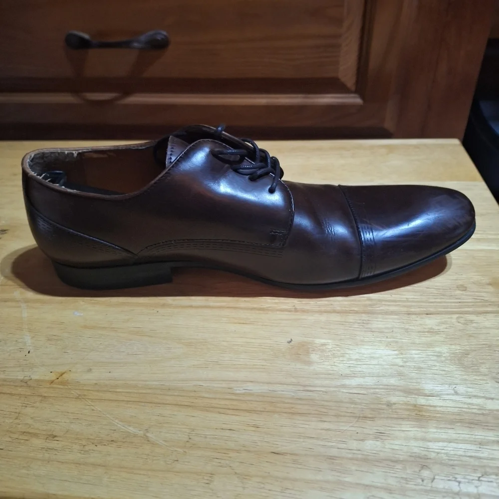 Kenneth Cole Rich Brown Leather Derbys